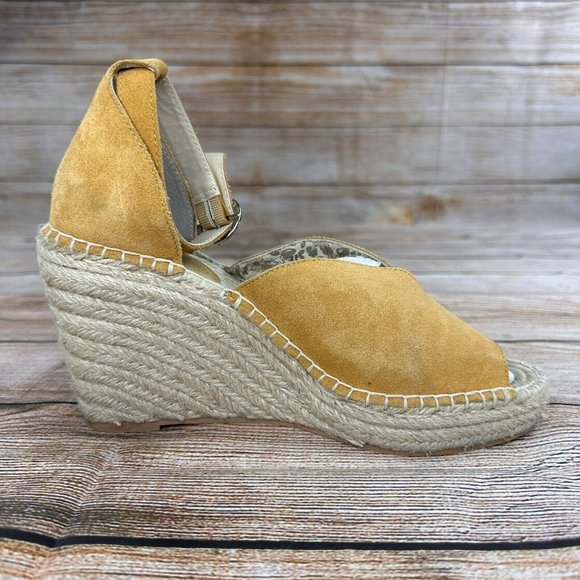 Seychelles Wedged Espadrille Heels Women Size 8.5 Ankle Strap Open Toe Shoes - Picture 5 of 10
